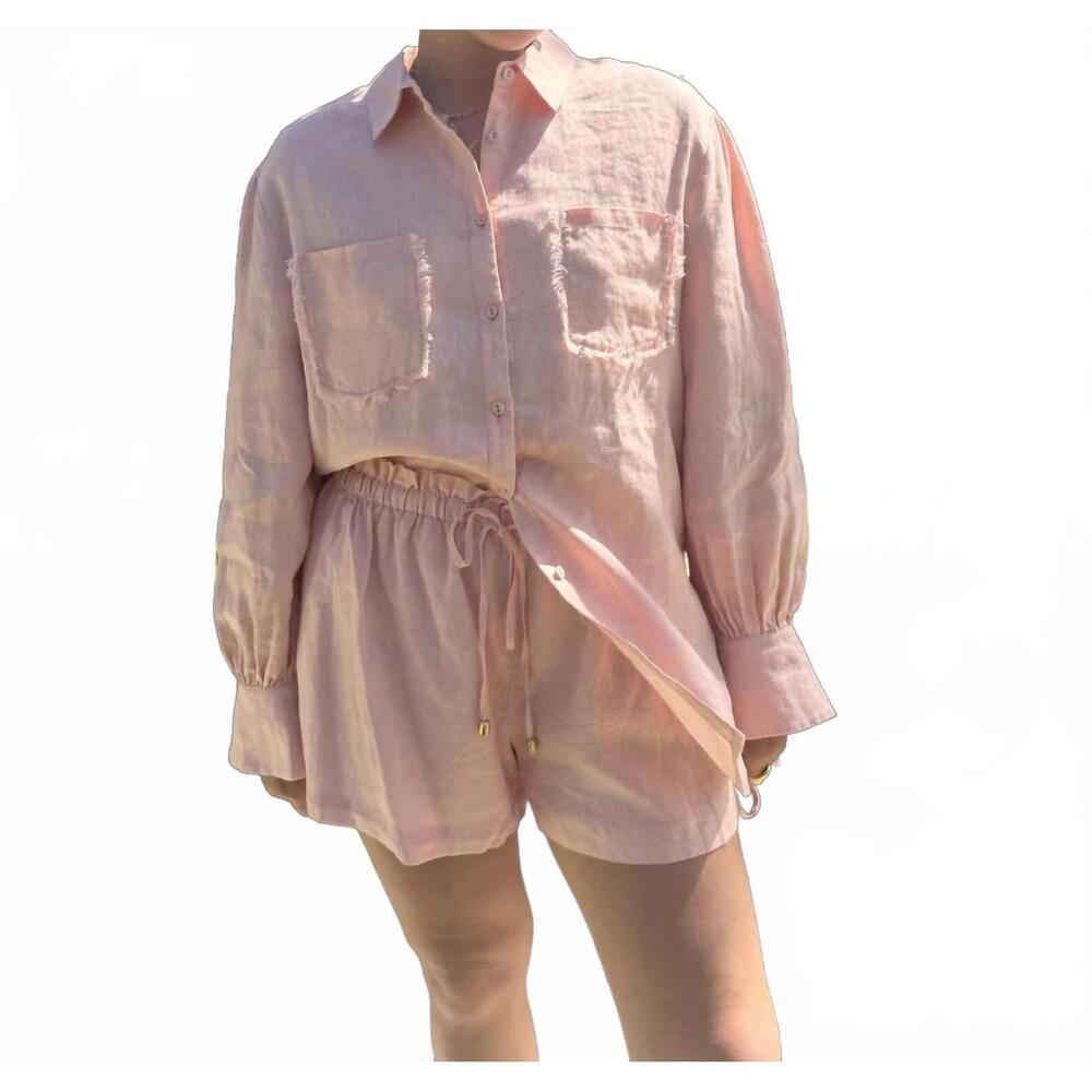 NEW STRAWBERRY PARIS mei long sleeve top in pink